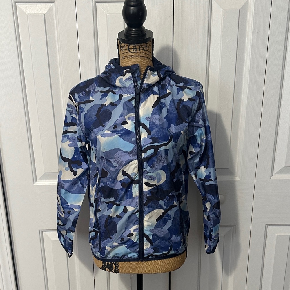 All In Motion Blue Camo Wind Breaker